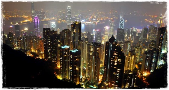 Victoria Peak at Night Click for larger view.
