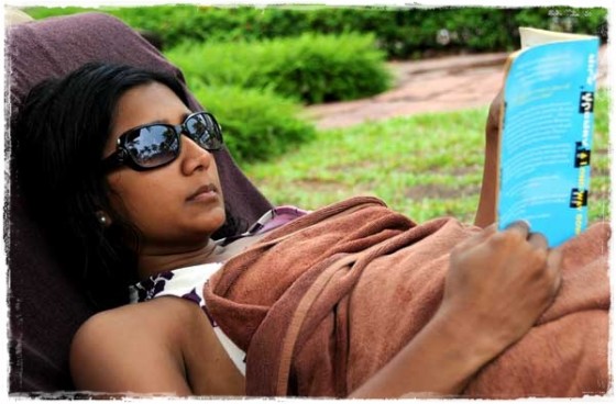 Manali Relaxing and Reading 