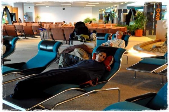 Manali Sleeping In In Changi Airport