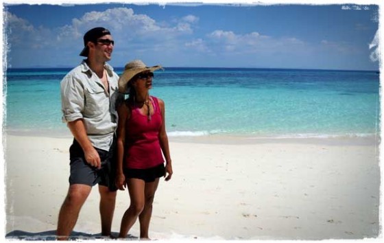 Manali + Terry on Bamboo Island