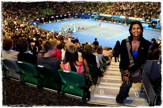 Manali at Rod Laver Arena - 2010 Australian Open