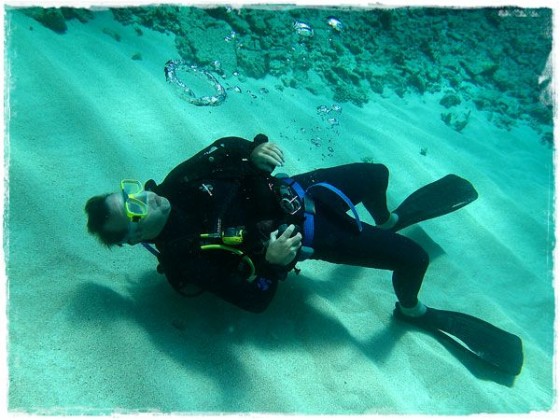 Terry Blowing Air Rings - Great Barrier Reef
