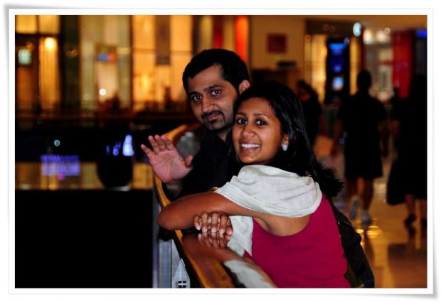 Kunal and Manali at Dubai Mall - Dubai, United Arab Emirates Dubai | UAE :: Land of a Thousand Lights